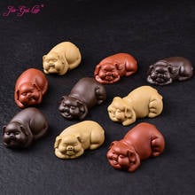 JIA-GUI de cerámica de cerdo para decoración, accesorios para el té, mascotas, arcilla púrpura creativa, adornos decorativos, LUO, N011 2024 - compra barato