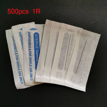 500pcs 1RL Traditional Eyebrow Tattoo Needle 0.35x50mm Permanent Makeup Needles For Lip Eyeliner and body tattoo design machine 2024 - buy cheap