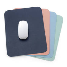 Mouse pad antiderrapante de couro, tapete para mouse de mesa confortável para laptop pc macbook 2024 - compre barato