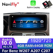 4G LTE Android 10 автомобильный dvd Радио Аудио плеер GPS навигация для Benz E Class Coupe W207 A207 C207 2009 2010 2011 2012 2013-2015 2024 - купить недорого