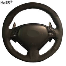 Hand Sewing Car Steering Wheel Cover Suede Wrap For Infiniti G G25 G35 G37 2007-2013 EX EX35 EX37 Q Q40 Q60 QX50 (US) 2014-2018 2024 - buy cheap