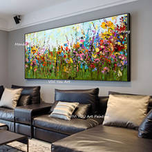 Wall painting Hand painted flower canvas Oil Paintings Abstract art flower tree Oil Painting wall picture for Living Room art 2024 - buy cheap