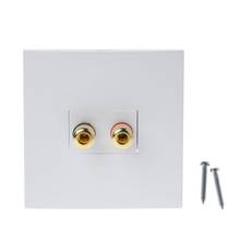Panel Terminals 2 Binding Post Left Right Channels Speaker Connector Wall Socket Banana Jack  2024 - buy cheap