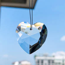 Candelabro de prisma de buena suerte, accesorios de iluminación de joyería con forma de corazón transparente, cristal de buena suerte, atrapasueños de arcoíris, bricolaje, 2 uds. 2024 - compra barato