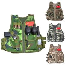 Children Army Tactical Military Sniper Vest Hunting Camouflage Uniform Jungle Combat Clothing CS Game Vest for Kids 2024 - buy cheap