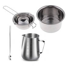 4 Set Stainless Steel Double Boiler Long Handle Wax Melting Pot, Pitcher & Mixing Spoon Candle Soap Making, DIY Scented Candle H 2024 - buy cheap