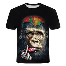 Men Animal t shirt Orangutan/monkey 3D Print tshirt Men Funny tees tops Short Sleeve O-neck 3D Print Summer Clothes 2024 - buy cheap