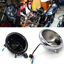 Carcasa de faro LED de 5,75 pulgadas, soporte de montaje en anillo de 5 y 3/4 pulgadas, Cubo de carcasa de faro para accesorios de motocicleta h-arley 2024 - compra barato
