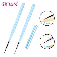 BQAN 1 Pc Nail Art Liner Brush Painting Drawing Pen Tool Manicure Art Brushes 7mm/9mm Nail Painting Flower Tool Wooden Handle 2024 - buy cheap