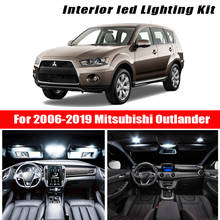 For 2006-2019 Mitsubishi Outlander White car accessories Canbus Error Free LED Interior Light Reading Light Kit Map Dome License 2024 - buy cheap