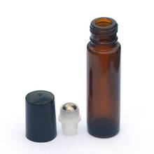 3pcs 10ml Amber Glass Bottle Roll On Empty Perfume Essential Oil Bottle 10ml Roll-On Bottle Fast Shipping 2024 - buy cheap