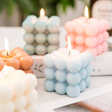 Lovely Soy Wax Aromatherapy Candle Macaron Color Aromatherapy Relaxing Birthday Gift Bubbles Wedding Decoration Candles Scented 2024 - buy cheap