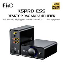 FiiO K5 Pro AK4493EQ, 768K/32 бит и декодер DSD Deskstop DAC и усилитель для дома и компьютера 2024 - купить недорого