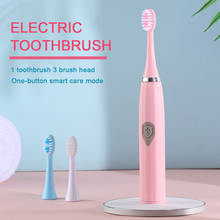 Electric Toothbrush With 3 Replaced Toothbrush Heads Deep Clean Teeth Inductive Toothbrush Whitening Tools Healthy Care Travel 2024 - buy cheap