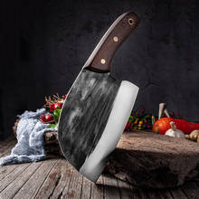Handmade Forged Kitchen Traditional Knives Cleaver Kitchen Knife Chopping Knife Chinese Knife Super Sharp Blade Chef Knives 2024 - buy cheap