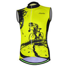 Aogda masculino sem mangas ciclismo jersey respirável verão ciclismo roupas maillot ciclismo mtb bike camisa coletes 5 cores 2024 - compre barato