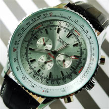 Jaragar 2020 White Big Dial Calendar Brand Luxury Mechanical Watch Leather Band Automatic Watches Luminous Hand Date Man Clock 2024 - buy cheap