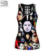 PLstar Cosmos Michael Jackson 3D Printed womens sexy tank tps Summer Vest Tank Top Women Fashion yoga vest 2024 - buy cheap