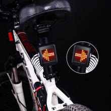 Lanterna led traseira para bicicleta recarregável, 64 leds, luz vermelha, seta, ciclismo, usb 2024 - compre barato