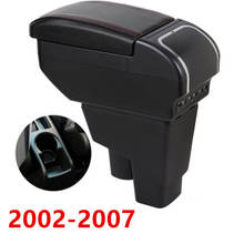 Apoio de braço para honda fit jazz 2002-2007 hatchback apoio de braço central caixa de conteúdo da loja com suporte de copo cinzeiro carregamento usb carro modif 2024 - compre barato