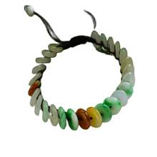 3 Colors Grade A Jade Coin Bracelet Bangle Chinese Jadeite Handmade 50-63 mm 2024 - buy cheap