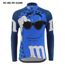 Men Cartoon funny Cycling Jersey Long sleeve Winter Fleece &No Fleece Road MTB Bike clothing Autumn bicycle clothes sportswear 2024 - buy cheap