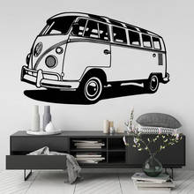 Travel Car Wall Sticker Motorhome Travel Bus Style Vinyl Wall Decal Camper Decal Removable Home Room Decor Poster Murals B370 2024 - buy cheap