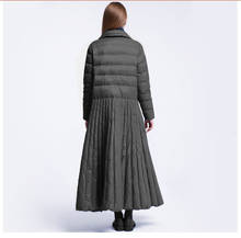 Jaqueta feminina longa folgada de pato, casaco feminino plus size 5xl 6xl 7xl 2020 2024 - compre barato