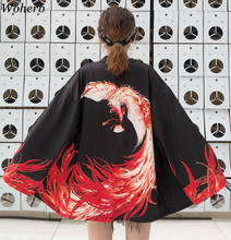 Woherb womens tops e blusas 2021 harajuku japonês streetwear outfit kimono cardigan feminino yukata blusa vintage 2024 - compre barato
