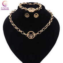 Conjunto de joyas de acero inoxidable estilo romántico para mujer 2024 - compra barato