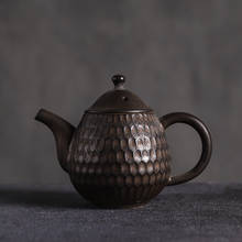 Bule de chá japonês luwu, chaleira japonesa de cerâmica bronze para chá tradicional chinês 2024 - compre barato