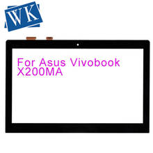 11.6 ''Para Asus Vivobook X200MA X200CA X200LA Digitador Vidro Da Tela De Toque com Quadro TCP11F16 V1.1 13NB02X6AP0201 2024 - compre barato