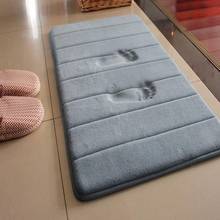 Alfombra antideslizante de espuma viscoelástica para baño, alfombrilla de ducha, absorbente de agua, antideslizante, accesorios de cocina, 1 ud., envío directo 2024 - compra barato