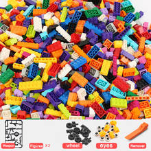 Bloques de construcción DIY para niños, 1000 piezas, figuras gruesas, modelos, bloques, Juguetes 2024 - compra barato