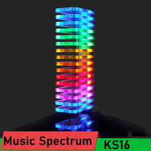 Analisador profissional de música com espectro, display ks16, display medidor de ritmo, cristal fantasia para amplificador de potência mp3 2024 - compre barato