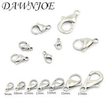 30pcs 9 10 11 12 13 15mm Stainless Steel Lobster Clasp  DIY Making Necklace Bracelet  Connection Jewelry Making Findings 2024 - buy cheap