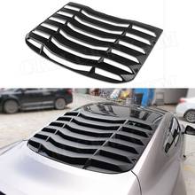 ABS black Rear Window louver Car Decorations Case for Ford mustang 2015-2018  Auto Air outlet diffuser shutter Grill Cover Frame 2024 - buy cheap