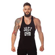 Musclechips camiseta regata masculina, camiseta fitness de ginástica stringer músculo camisa sem manga para treino 2024 - compre barato