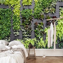Настенная роспись 3D на заказ, современные пасторальные обои с зелеными растениями для гостиной, спальни, креативное искусство, настенная живопись 2024 - купить недорого