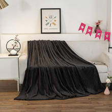 Cobertor para cama xadrez macio, cama preto, flanela, tamanho único, queen, king size, cobertor para casa 2024 - compre barato