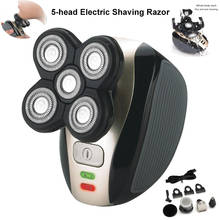 New 5-head Rechargeable Electric Shaver Five Floating Heads Razors Hair Clipper Nose Ear Hair Trimmer Men Facial Cleaning Brush 2024 - buy cheap