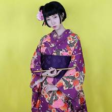 Японское кимоно юката, костюм хаори Оби гейши, косплей, азиатское платье, кимоно, японские кимоно FF2216 2024 - купить недорого