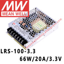 Mean Well LRS-100-3.3 meanwell 3.3VDC/20A/66W Single Output Switching Power Supply online store 2024 - купить недорого