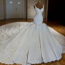 robe de mariee Mermaid Wedding Dresses Long vestido de noiva Gorgeous Bridal Gown Appliques gelinlik abiti da sposa 2024 - buy cheap