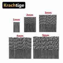 100Pcs Twist Drill Bit HSS Metal Drill Tools High Speed Steel Drill Bits 1mm 2mm 3mm 4mm 5mm Hole Saw Cutter Drill Bit Set 2024 - buy cheap