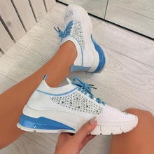 Calçados esportivos femininos da moda tênis femininos 2021 chunky tênis plataforma sapatos de fundo grosso sapatos vulcanizados femininos tênis 2024 - compre barato