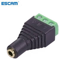 Escam-conector de vídeo av, 1 peça, 3.5mm, estéreo, fêmea, para parafuso av, jack estéreo, 3.5mm, fêmea, 3 pinos, plugue 2024 - compre barato