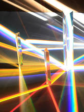 25*25*80 мм Хрустальное стекло Тройная треугольная равностная Призма физика учит свету спектра стеклянный куб Радужная Призма 2024 - купить недорого