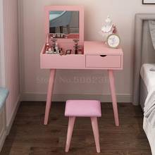 Dressing table small apartment mini bedroom economy Nordic simple flip ins net red makeup table 2024 - buy cheap