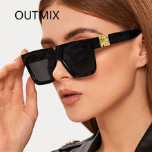 New Black Square Sunglasses Women Big Frame Fashion Retro Mirror Sun Glasses Female Brand Vintage Lady UV400 Lentes De Sol Mujer 2024 - buy cheap